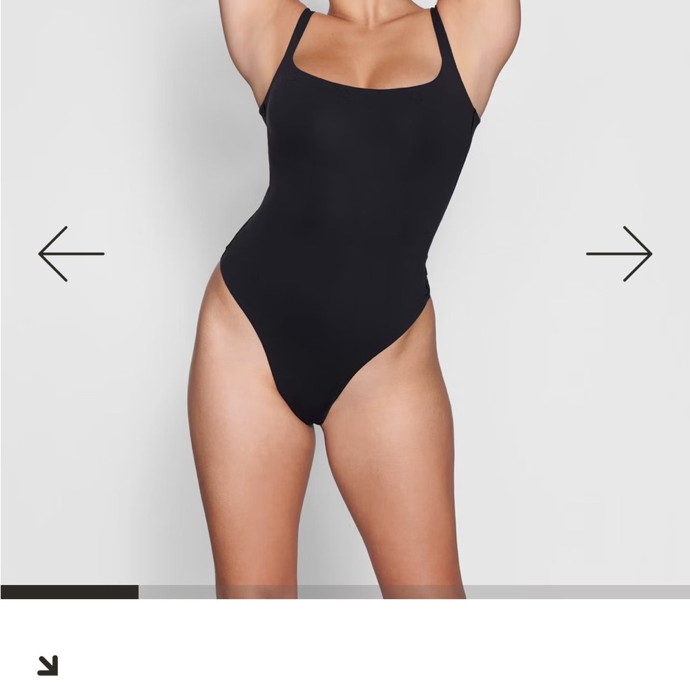 SKIMS Black Bodysuit
